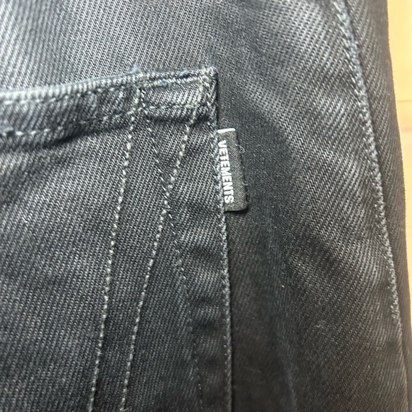 Vetements baggy black denim jeans - Picture 6 of 16